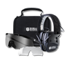 Premium Eyes & Ears Combo: EXO Pro electronic earmuffs, SWITCH Z87.1+ ballistic glasses, and shockproof carry case