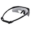 SWITCH ballistic glasses with elastic tension strap, rear angled view